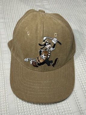Disney Golf Goofy Golfer Embroidered Baseball Cap - Tan